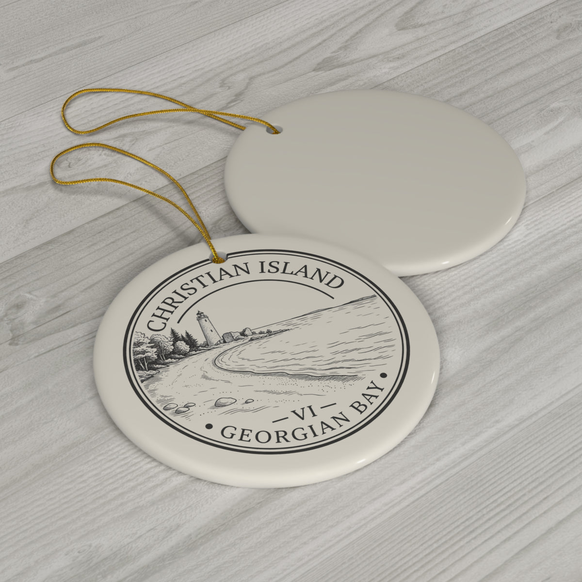 Christian Island Christmas Ornament