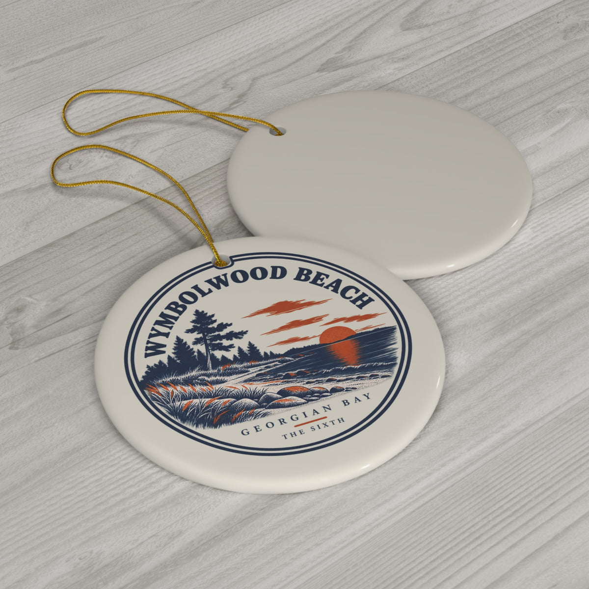 Wymbolwood Beach Christmas Ornament