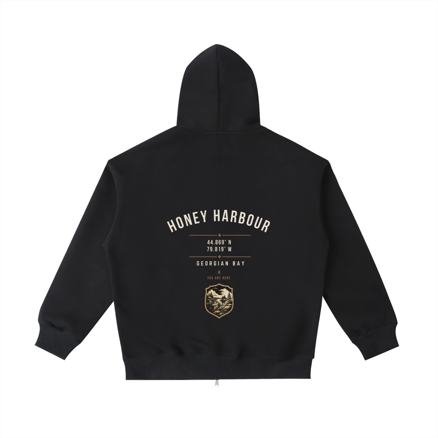 Honey Harbour Zip up Pocket Hoodie