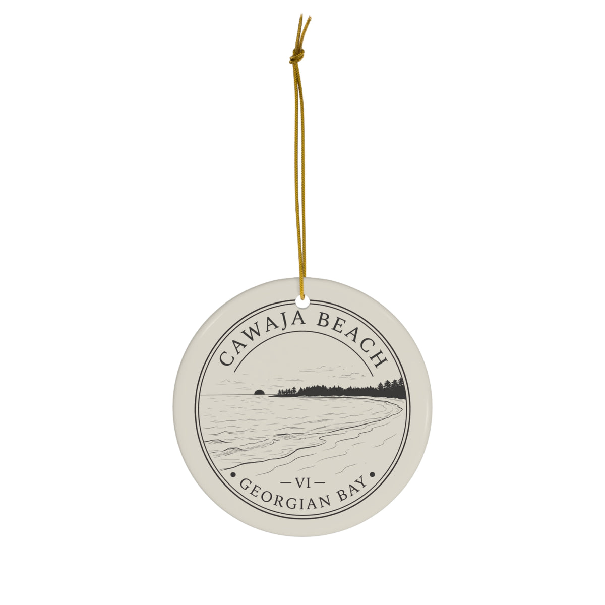 Cawaja Beach Christmas Ornament