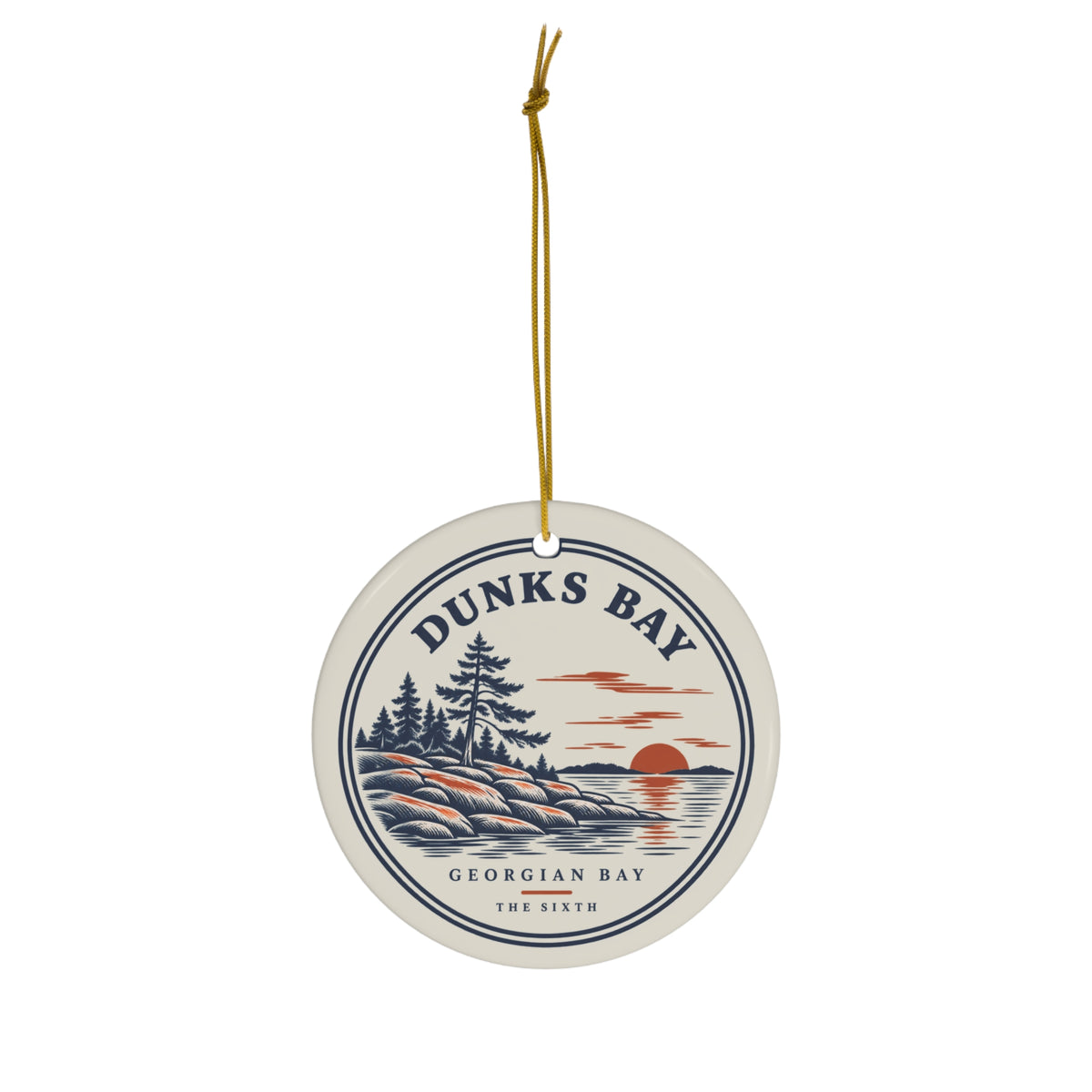 Dunks Bay ornament, alternate view