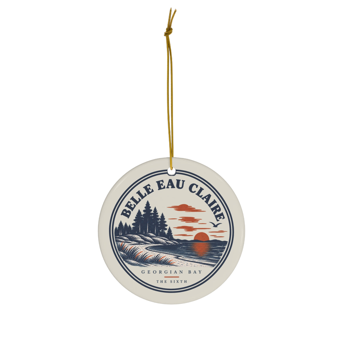 Belle Eau Claire ornament, alternate view