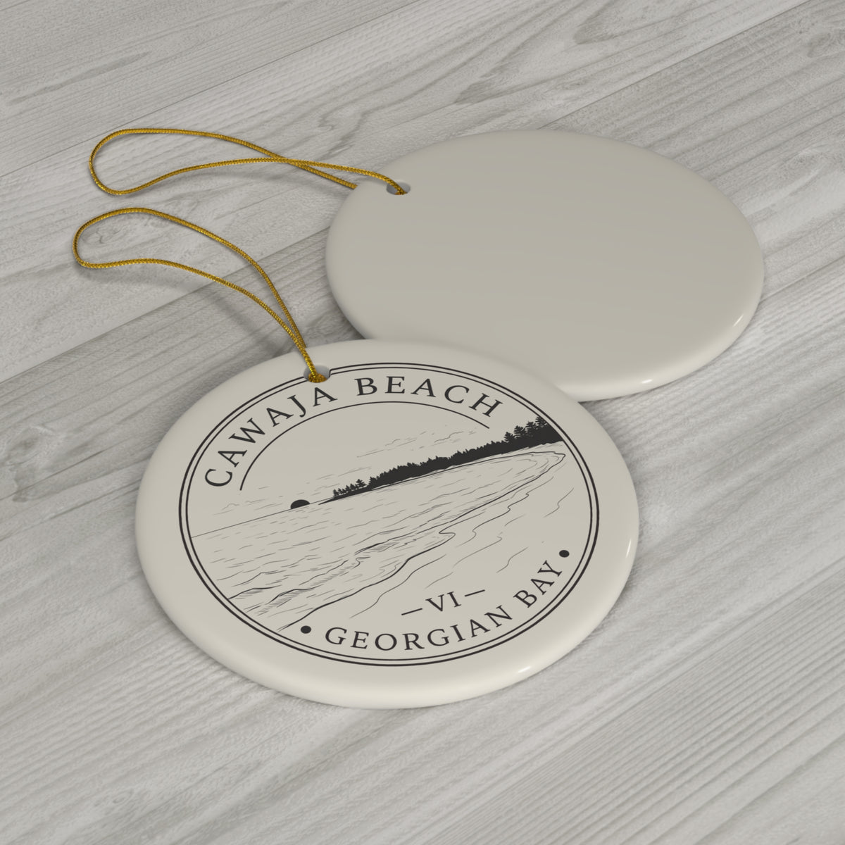 Cawaja Beach Christmas Ornament