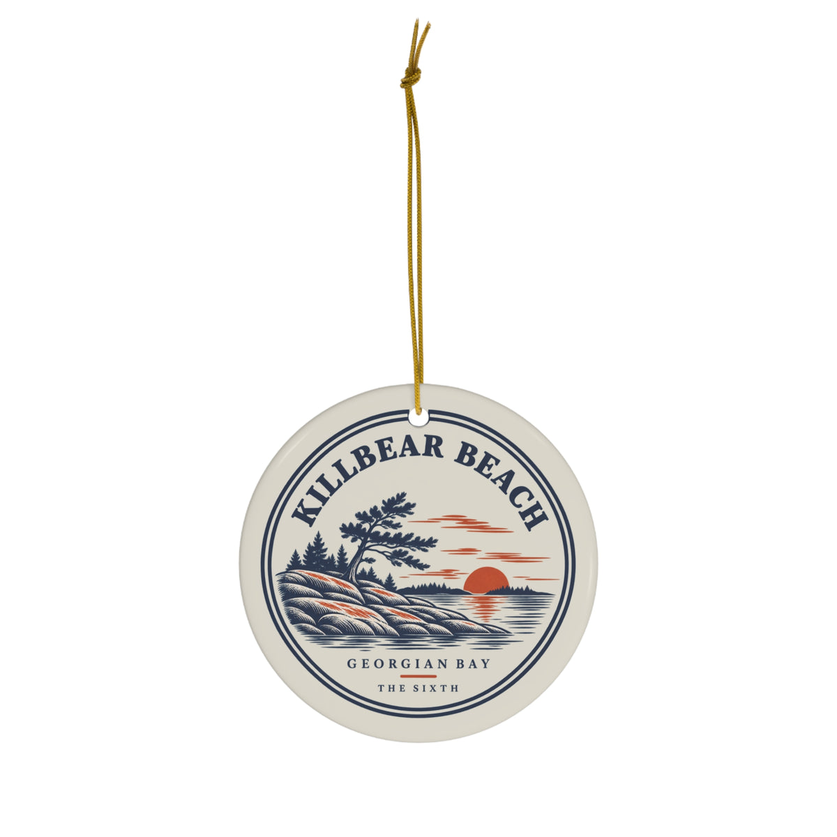 Killbear Beach ornament, alternate view