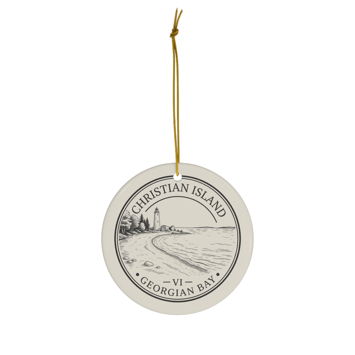 Christian Island Christmas Ornament