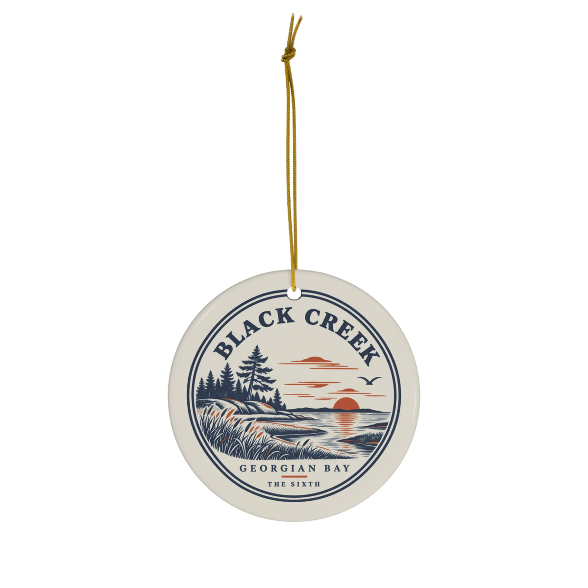 Black Creek ornament, alternate view