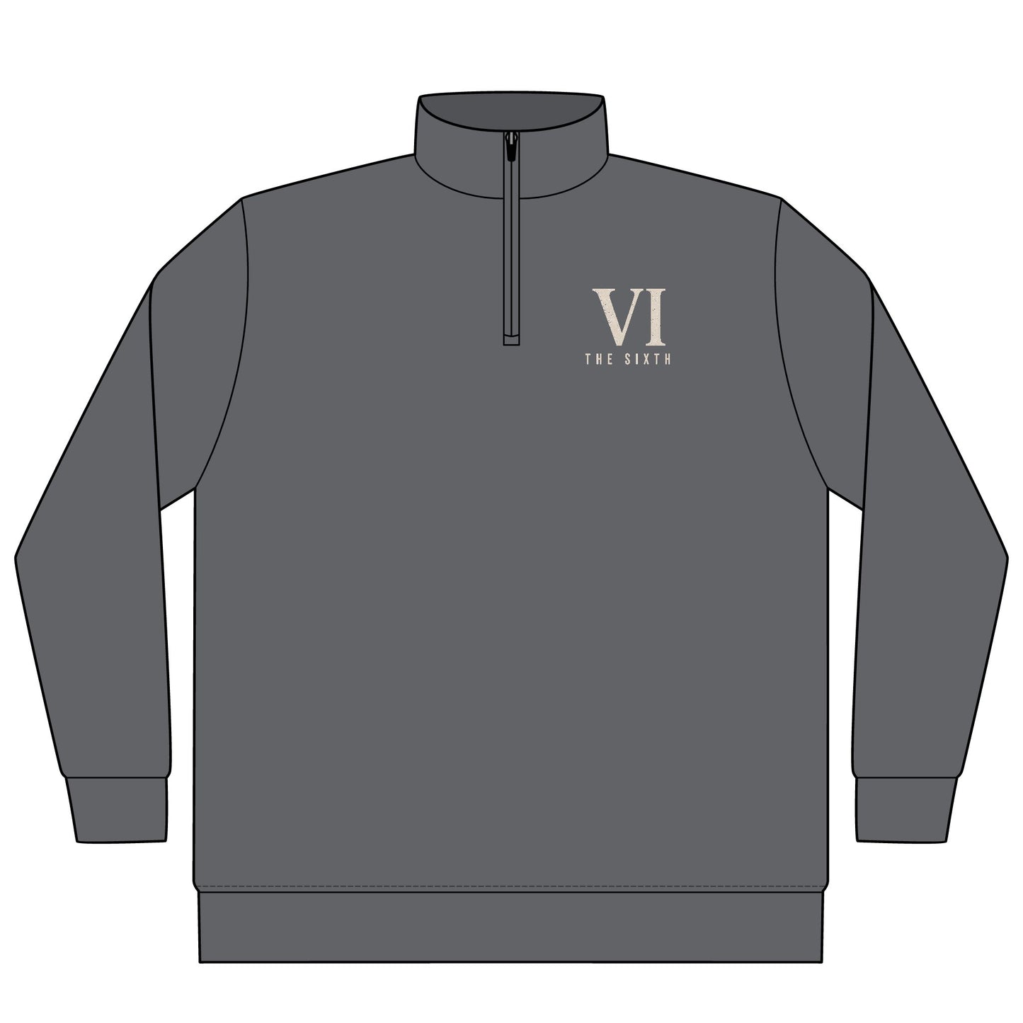 Unisex Pigment-Dyed Quarter-Zip Pullover