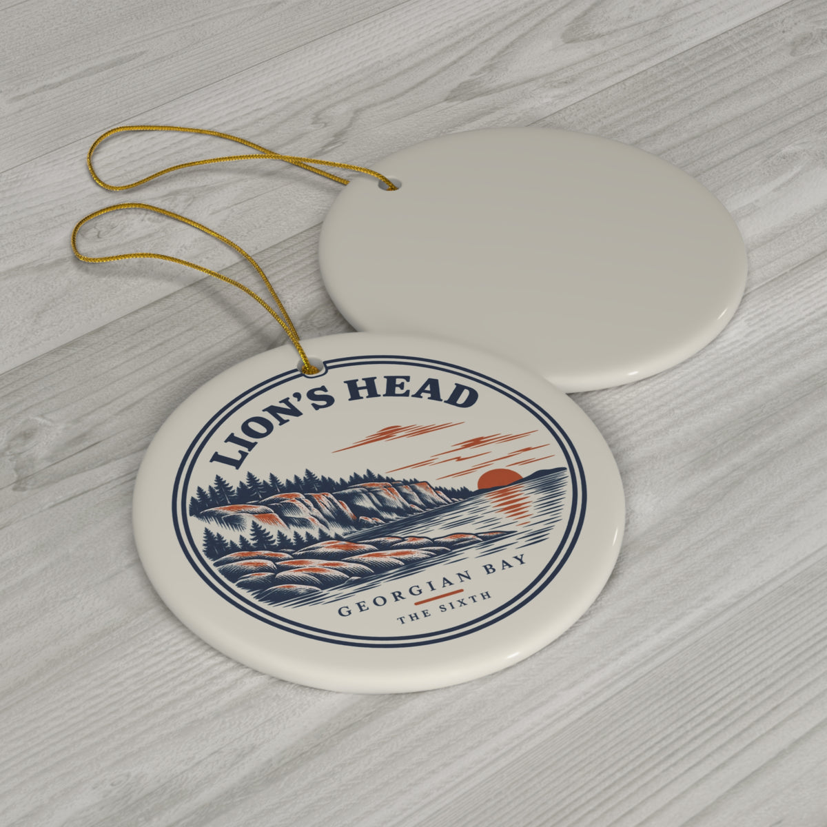 Lion's Head Christmas Ornament