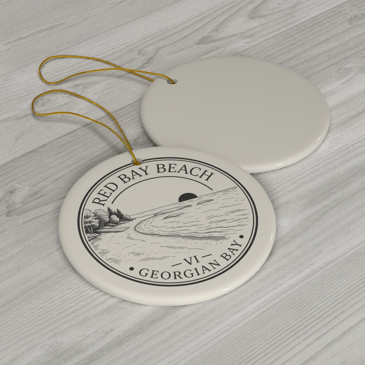 Red Bay Beach Christmas Ornament