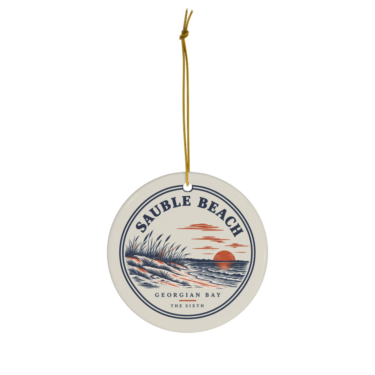 Sauble Beach ornament, alternate view