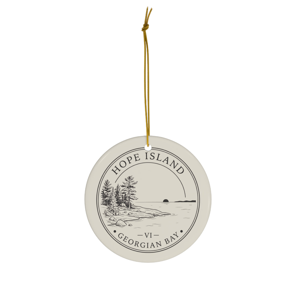 Hope Island Christmas Ornament