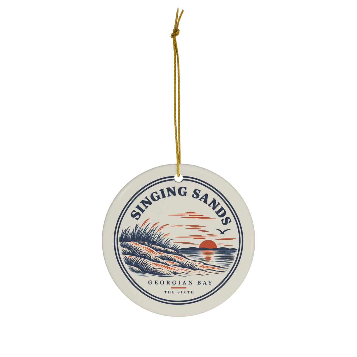 Singing Sands ornament, alternate view
