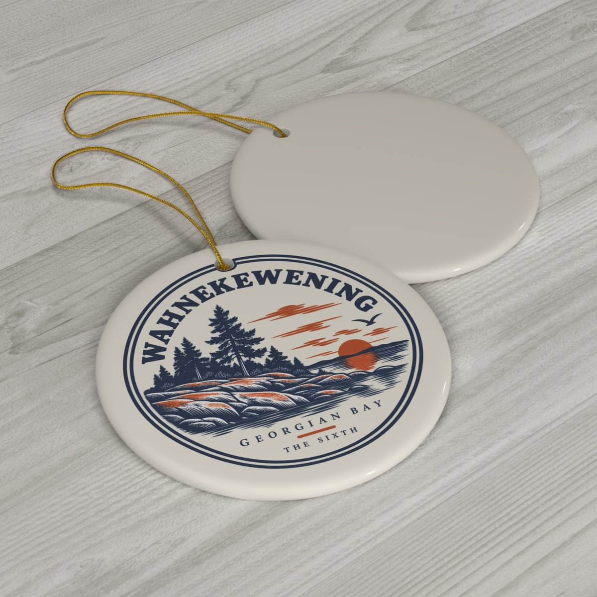 Wahnekewening Beach Christmas Ornament