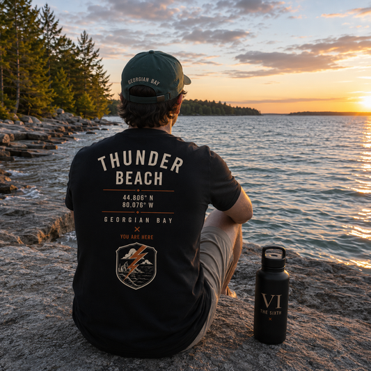 Thunder Beach Coordinates Tee – Georgian Bay Collection