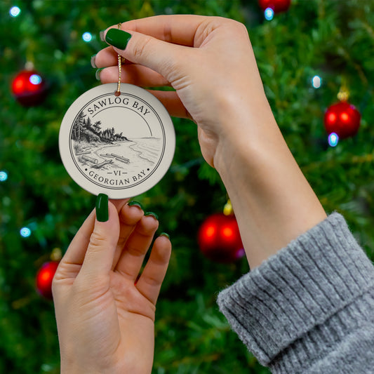Sawlog Bay Christmas Ornament
