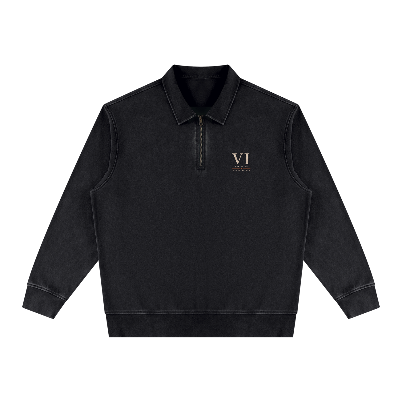 Vintage Wash Quarter-Zip Sweatshirt