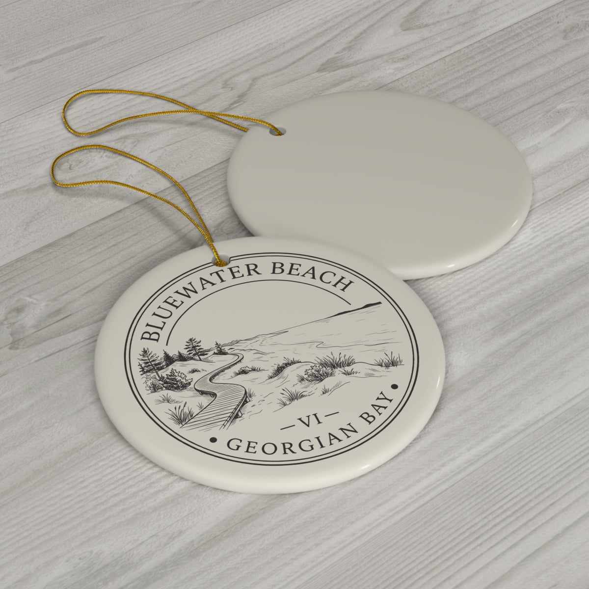 Bluewater Beach Christmas Ornament