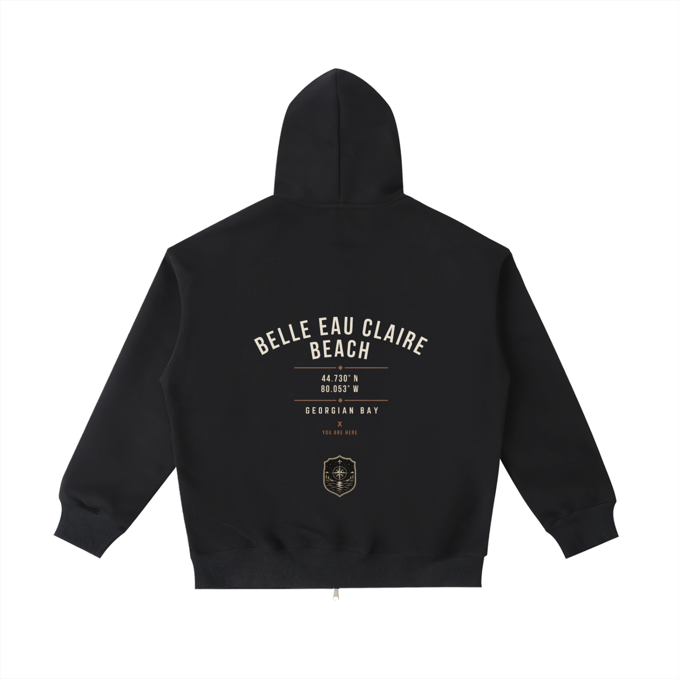 Belle Eau Claire Zip up Pocket Hoodie