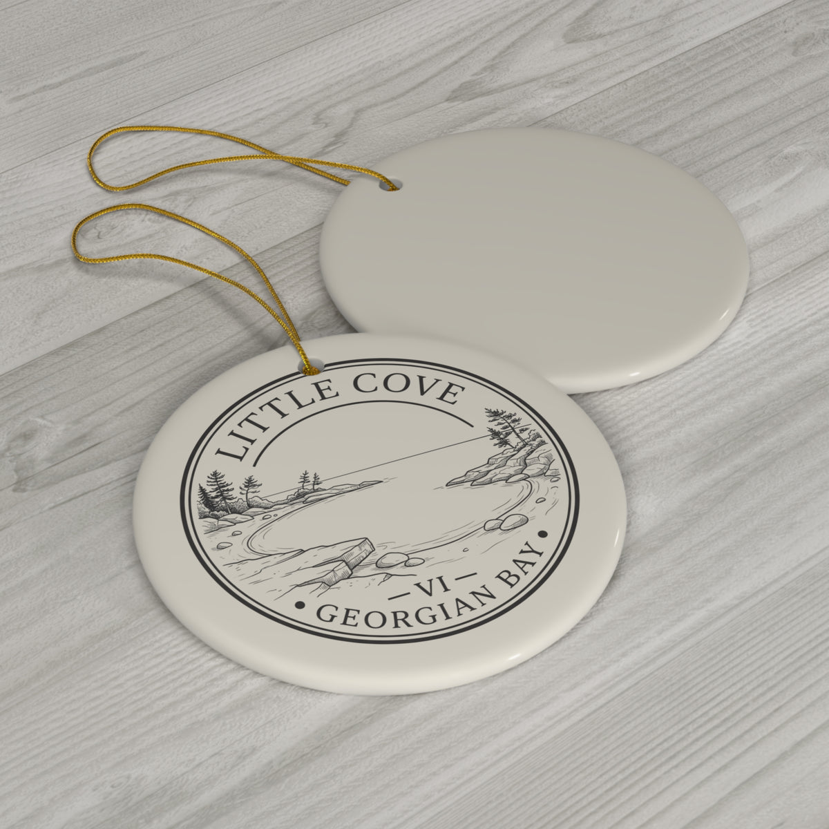 Little Cove Beach Christmas Ornament