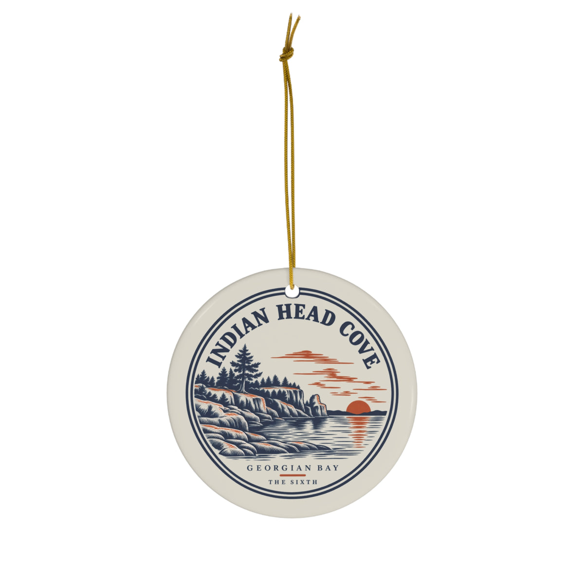 Indian Head Cove ornament, alternate view