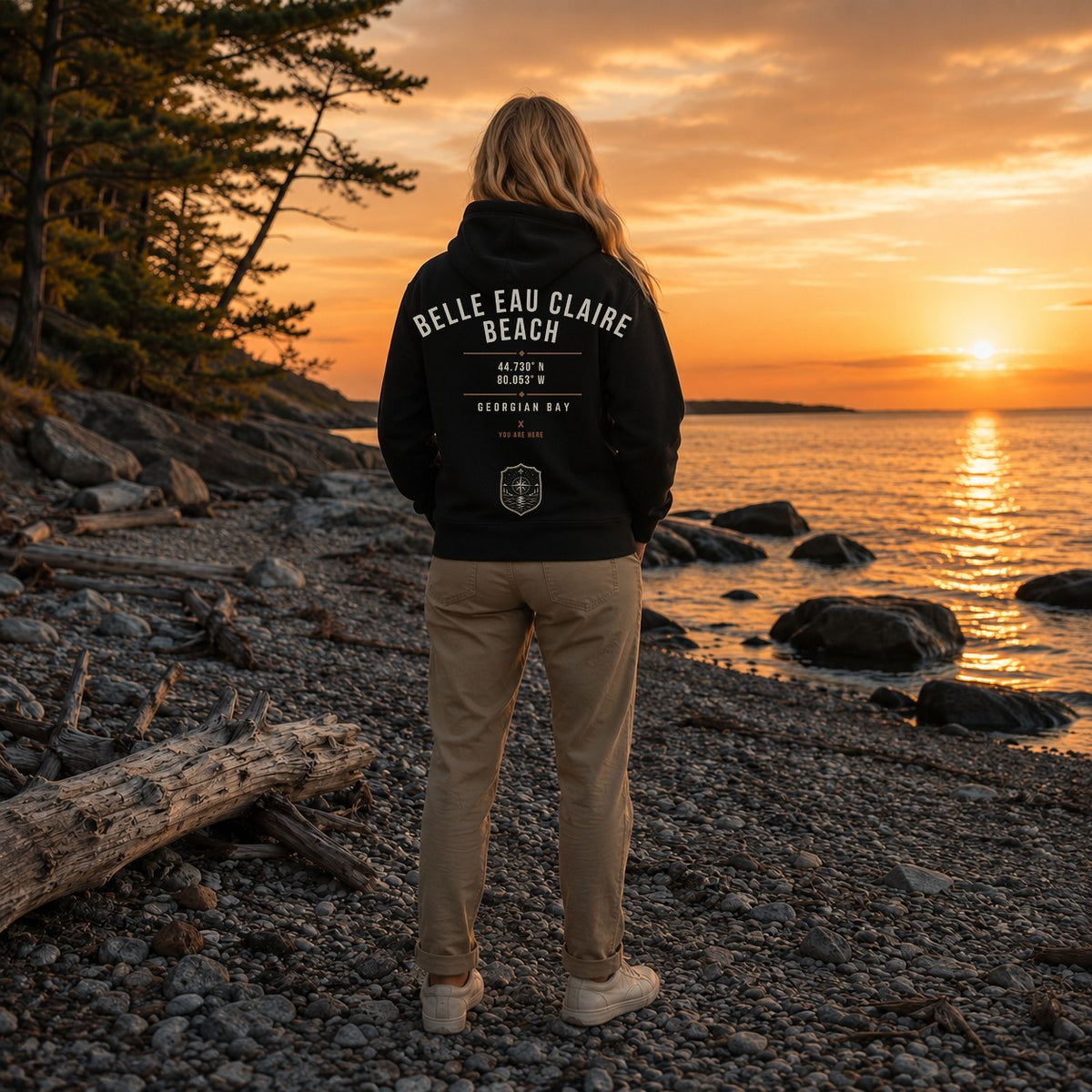 Belle Eau Claire Beach Hoodie