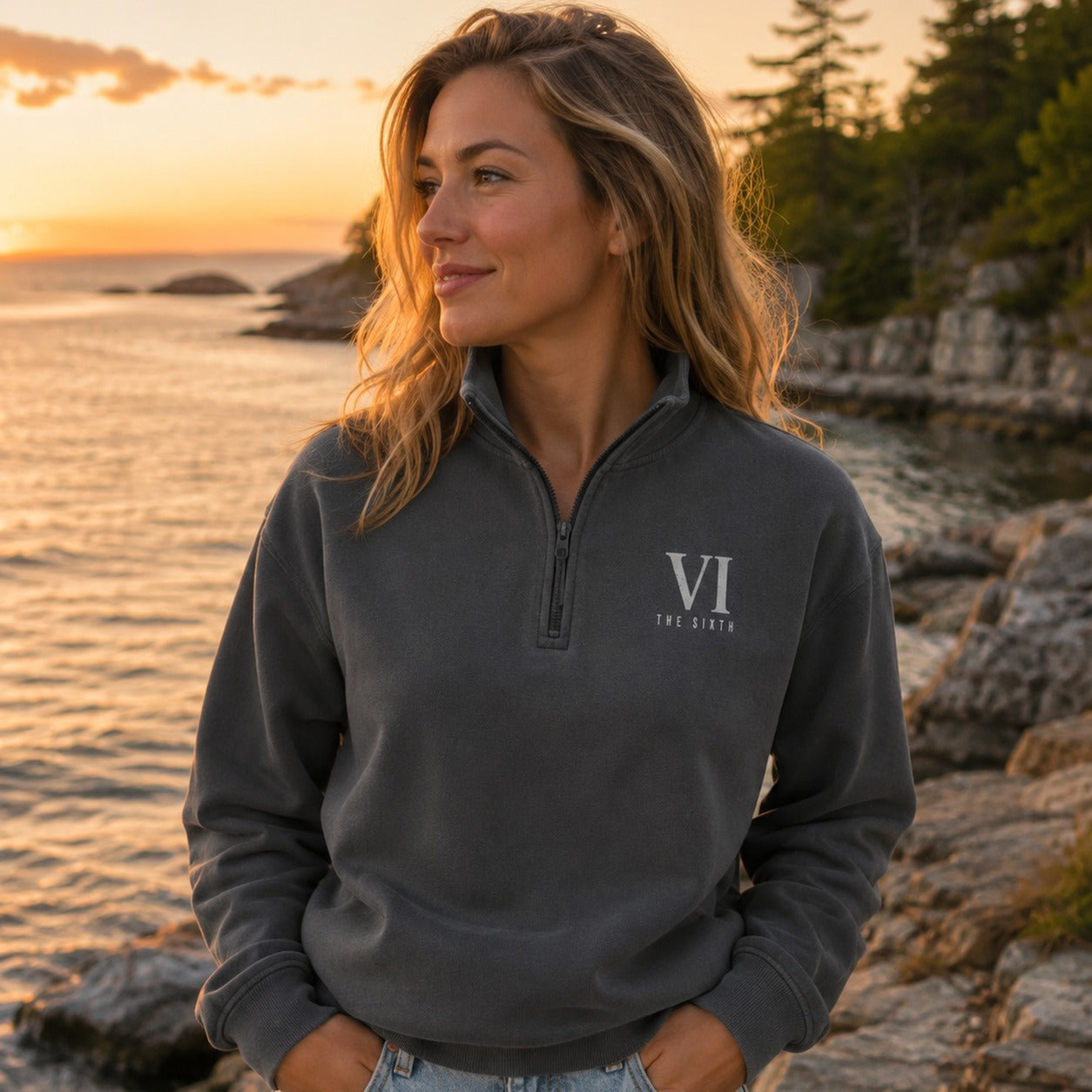 Unisex Quarter-Zip Pullover