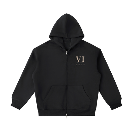 Wahnekewening Beach Zip up Pocket Hoodie